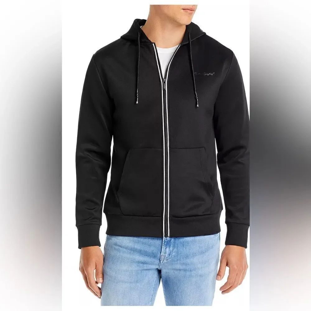 KARL LAGERFELD PARIS Hooded Track Jacket Size small NEW w/ Tags